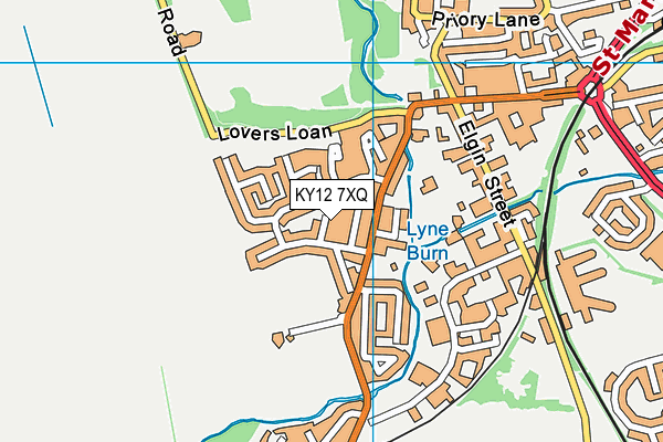 KY12 7XQ map - OS VectorMap District (Ordnance Survey) KY12 7XQ map - OS VectorMap District (Ordnance Survey)