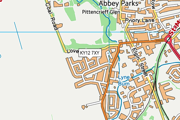 KY12 7XY map - OS VectorMap District (Ordnance Survey) KY12 7XY map - OS VectorMap District (Ordnance Survey)