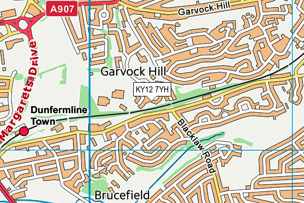KY12 7YH map - OS VectorMap District (Ordnance Survey) KY12 7YH map - OS VectorMap District (Ordnance Survey)
