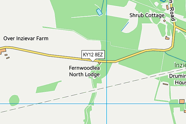 KY12 8EZ map - OS VectorMap District (Ordnance Survey)
