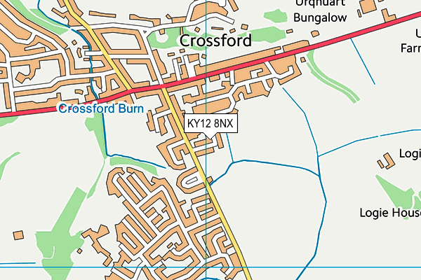 KY12 8NX map - OS VectorMap District (Ordnance Survey) KY12 8NX map - OS VectorMap District (Ordnance Survey)