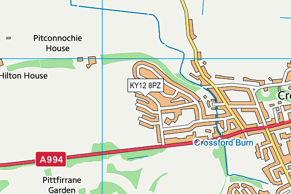 KY12 8PZ map - OS VectorMap District (Ordnance Survey) KY12 8PZ map - OS VectorMap District (Ordnance Survey)