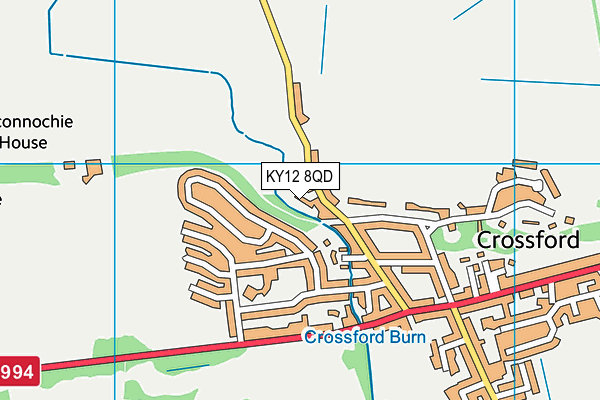 KY12 8QD map - OS VectorMap District (Ordnance Survey) KY12 8QD map - OS VectorMap District (Ordnance Survey)