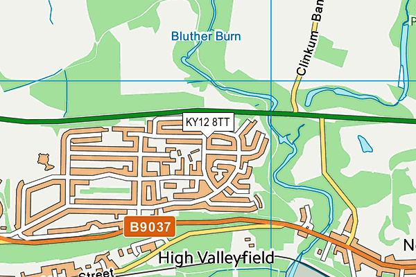 KY12 8TT map - OS VectorMap District (Ordnance Survey) KY12 8TT map - OS VectorMap District (Ordnance Survey)