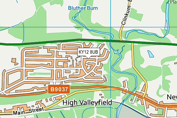 KY12 8UB map - OS VectorMap District (Ordnance Survey) KY12 8UB map - OS VectorMap District (Ordnance Survey)