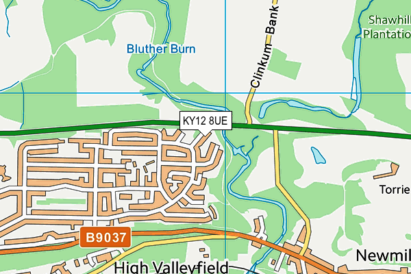 KY12 8UE map - OS VectorMap District (Ordnance Survey) KY12 8UE map - OS VectorMap District (Ordnance Survey)