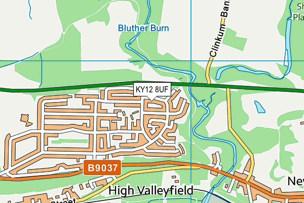 KY12 8UF map - OS VectorMap District (Ordnance Survey) KY12 8UF map - OS VectorMap District (Ordnance Survey)