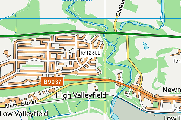 KY12 8UL map - OS VectorMap District (Ordnance Survey) KY12 8UL map - OS VectorMap District (Ordnance Survey)