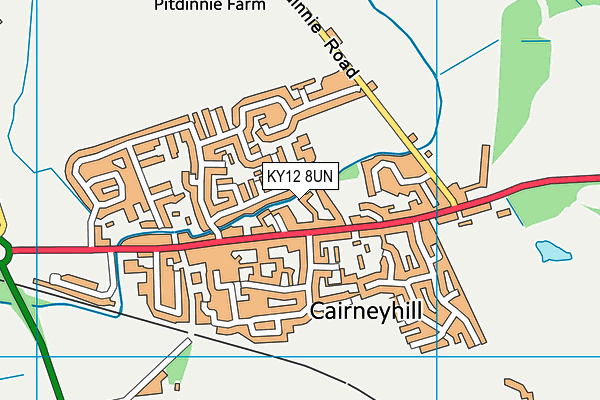 KY12 8UN map - OS VectorMap District (Ordnance Survey) KY12 8UN map - OS VectorMap District (Ordnance Survey)