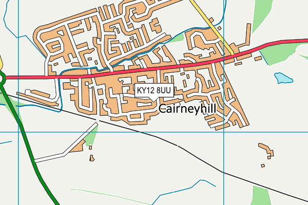 KY12 8UU map - OS VectorMap District (Ordnance Survey) KY12 8UU map - OS VectorMap District (Ordnance Survey)