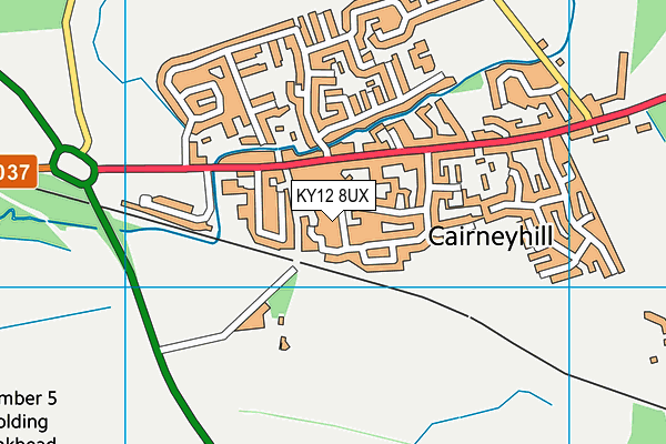 KY12 8UX map - OS VectorMap District (Ordnance Survey) KY12 8UX map - OS VectorMap District (Ordnance Survey)