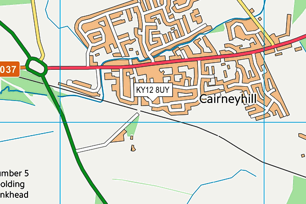 KY12 8UY map - OS VectorMap District (Ordnance Survey) KY12 8UY map - OS VectorMap District (Ordnance Survey)