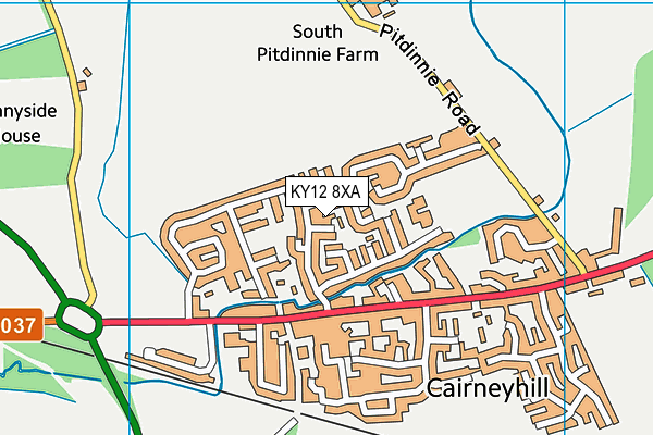 KY12 8XA map - OS VectorMap District (Ordnance Survey) KY12 8XA map - OS VectorMap District (Ordnance Survey)