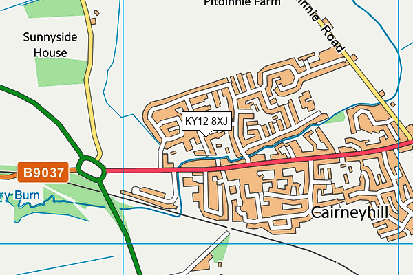 KY12 8XJ map - OS VectorMap District (Ordnance Survey) KY12 8XJ map - OS VectorMap District (Ordnance Survey)
