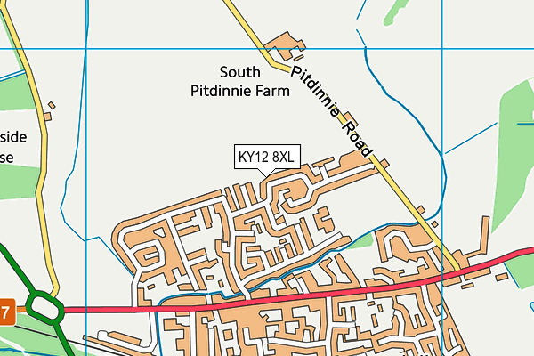 KY12 8XL map - OS VectorMap District (Ordnance Survey)