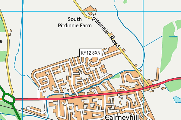 KY12 8XN map - OS VectorMap District (Ordnance Survey) KY12 8XN map - OS VectorMap District (Ordnance Survey)