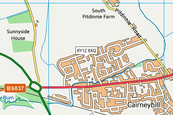 KY12 8XQ map - OS VectorMap District (Ordnance Survey) KY12 8XQ map - OS VectorMap District (Ordnance Survey)