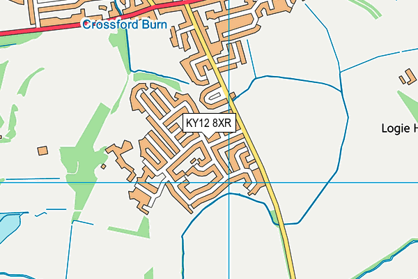 KY12 8XR map - OS VectorMap District (Ordnance Survey)