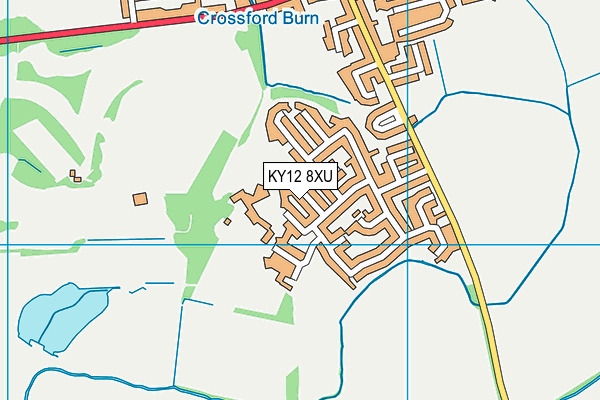 KY12 8XU map - OS VectorMap District (Ordnance Survey) KY12 8XU map - OS VectorMap District (Ordnance Survey)
