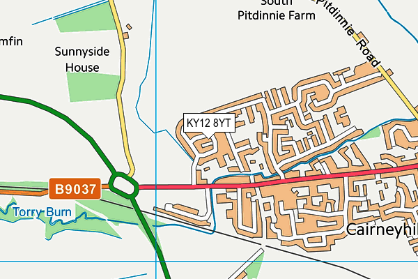 KY12 8YT map - OS VectorMap District (Ordnance Survey) KY12 8YT map - OS VectorMap District (Ordnance Survey)