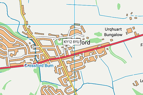 KY12 8YU map - OS VectorMap District (Ordnance Survey) KY12 8YU map - OS VectorMap District (Ordnance Survey)