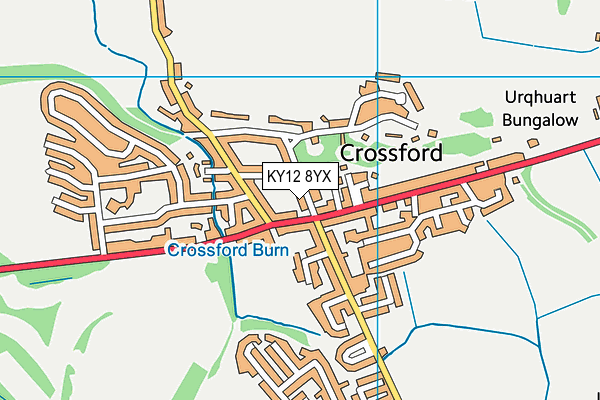 KY12 8YX map - OS VectorMap District (Ordnance Survey) KY12 8YX map - OS VectorMap District (Ordnance Survey)