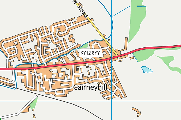 KY12 8YY map - OS VectorMap District (Ordnance Survey) KY12 8YY map - OS VectorMap District (Ordnance Survey)