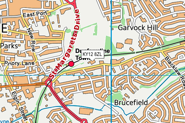 KY12 8ZL map - OS VectorMap District (Ordnance Survey)