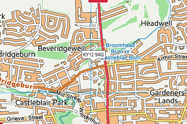 KY12 9AQ map - OS VectorMap District (Ordnance Survey) KY12 9AQ map - OS VectorMap District (Ordnance Survey)