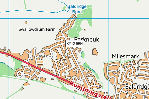 KY12 9BH map - OS VectorMap District (Ordnance Survey) KY12 9BH map - OS VectorMap District (Ordnance Survey)