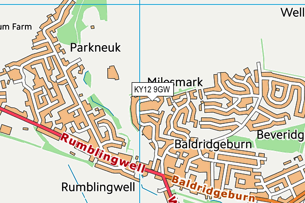 KY12 9GW map - OS VectorMap District (Ordnance Survey) KY12 9GW map - OS VectorMap District (Ordnance Survey)