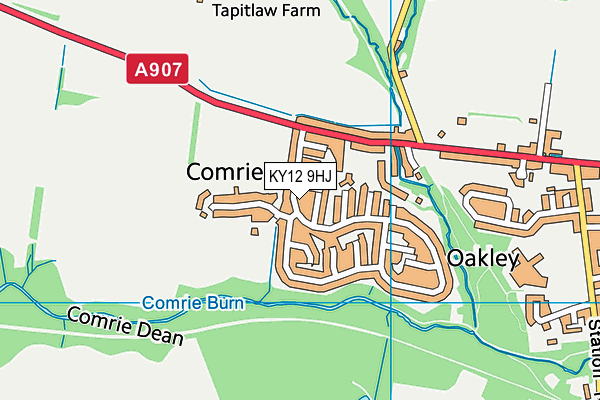 KY12 9HJ map - OS VectorMap District (Ordnance Survey) KY12 9HJ map - OS VectorMap District (Ordnance Survey)