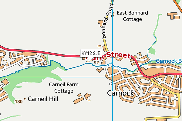 KY12 9JE map - OS VectorMap District (Ordnance Survey)