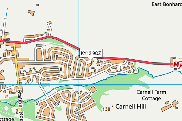 KY12 9QZ map - OS VectorMap District (Ordnance Survey)