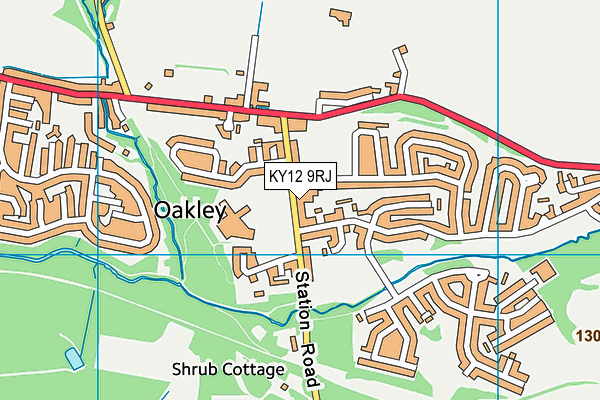 KY12 9RJ map - OS VectorMap District (Ordnance Survey)