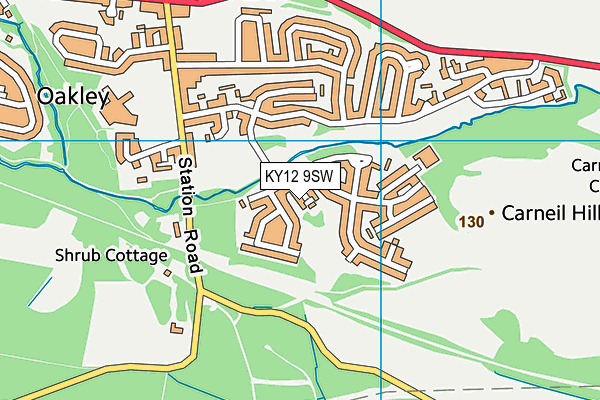 KY12 9SW map - OS VectorMap District (Ordnance Survey) KY12 9SW map - OS VectorMap District (Ordnance Survey)