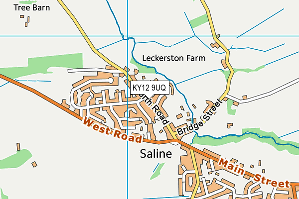 KY12 9UQ map - OS VectorMap District (Ordnance Survey)