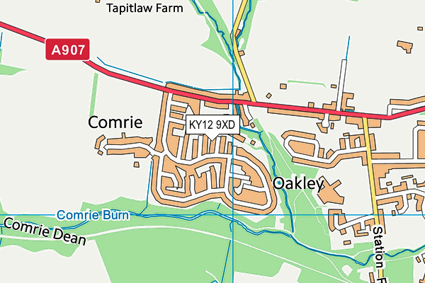 KY12 9XD map - OS VectorMap District (Ordnance Survey) KY12 9XD map - OS VectorMap District (Ordnance Survey)