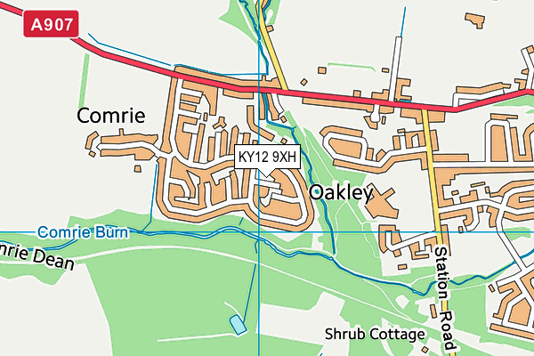KY12 9XH map - OS VectorMap District (Ordnance Survey) KY12 9XH map - OS VectorMap District (Ordnance Survey)