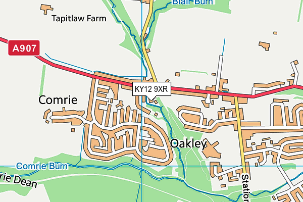 KY12 9XR map - OS VectorMap District (Ordnance Survey) KY12 9XR map - OS VectorMap District (Ordnance Survey)