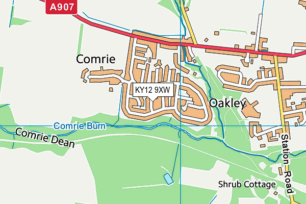 KY12 9XW map - OS VectorMap District (Ordnance Survey) KY12 9XW map - OS VectorMap District (Ordnance Survey)