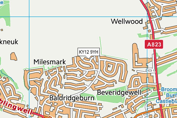 KY12 9YH map - OS VectorMap District (Ordnance Survey) KY12 9YH map - OS VectorMap District (Ordnance Survey)