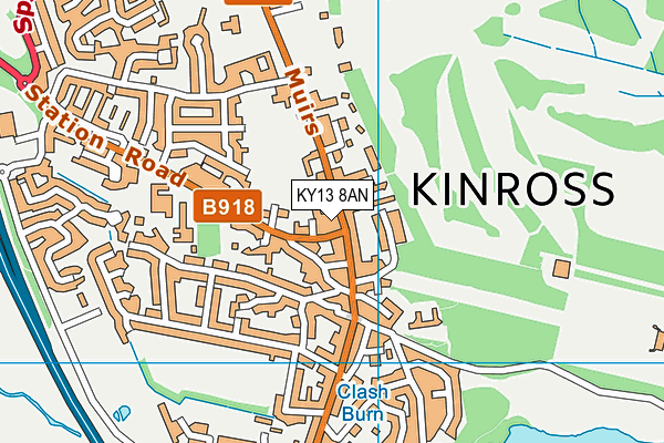 KY13 8AN map - OS VectorMap District (Ordnance Survey) KY13 8AN map - OS VectorMap District (Ordnance Survey)