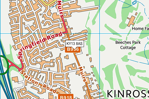 KY13 8AS map - OS VectorMap District (Ordnance Survey) KY13 8AS map - OS VectorMap District (Ordnance Survey)