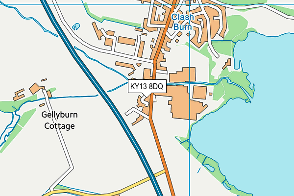 KY13 8DQ map - OS VectorMap District (Ordnance Survey)