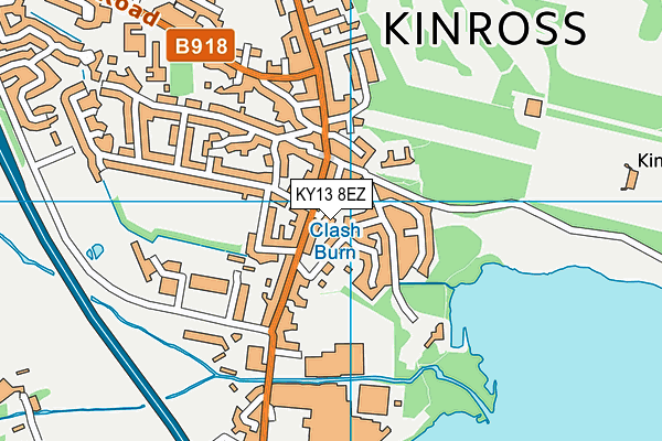 KY13 8EZ map - OS VectorMap District (Ordnance Survey)