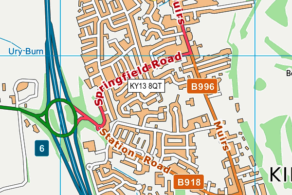 KY13 8QT map - OS VectorMap District (Ordnance Survey) KY13 8QT map - OS VectorMap District (Ordnance Survey)