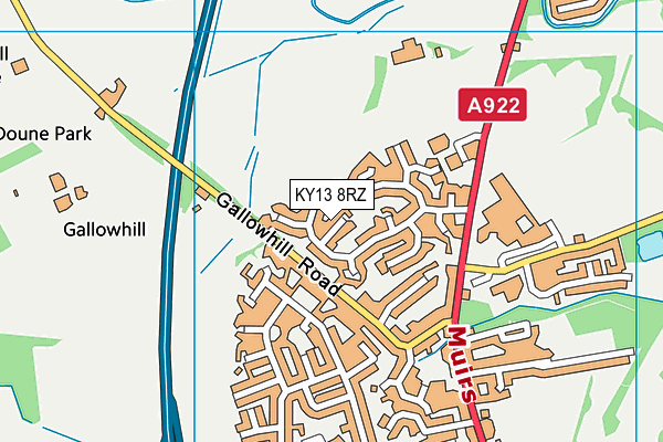 KY13 8RZ map - OS VectorMap District (Ordnance Survey) KY13 8RZ map - OS VectorMap District (Ordnance Survey)