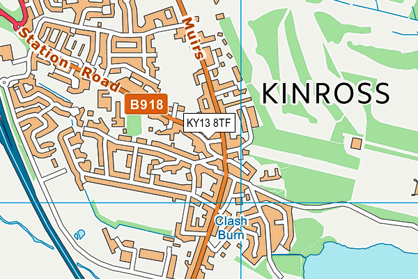 KY13 8TF map - OS VectorMap District (Ordnance Survey) KY13 8TF map - OS VectorMap District (Ordnance Survey)