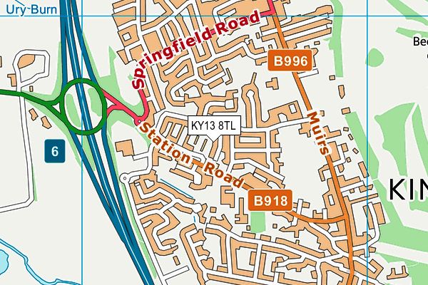 KY13 8TL map - OS VectorMap District (Ordnance Survey) KY13 8TL map - OS VectorMap District (Ordnance Survey)